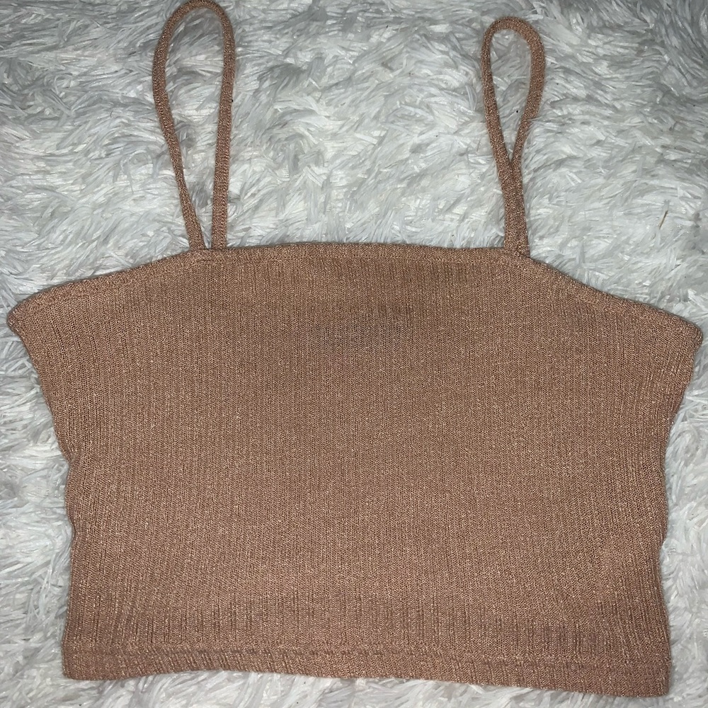 Tan Crop-top